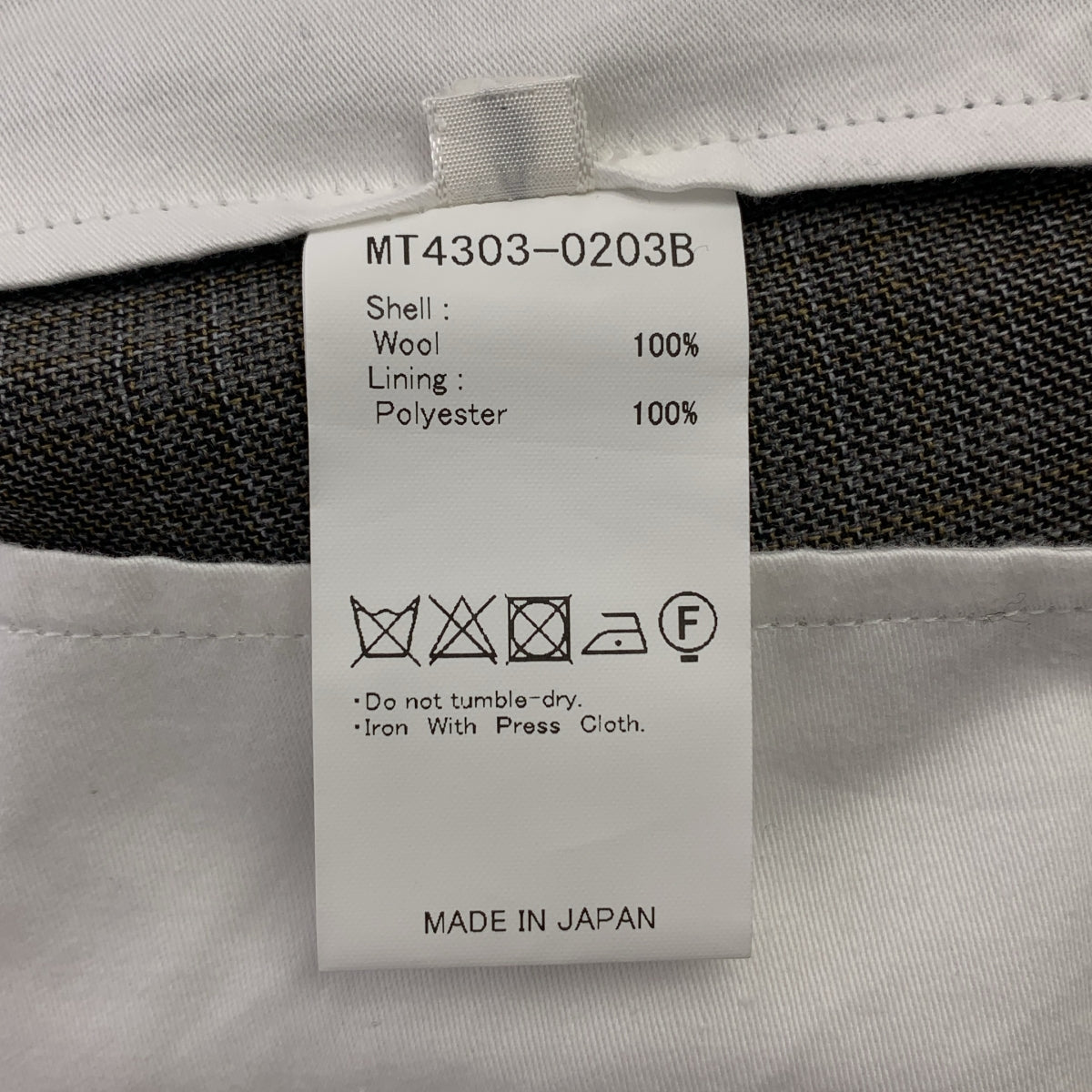 MAATEE & SONS / 마티 & 샌즈 | 영원한 SLACKS WOOL MAT CHECK 체크 슬랙스 팬츠 | 3 | 남성