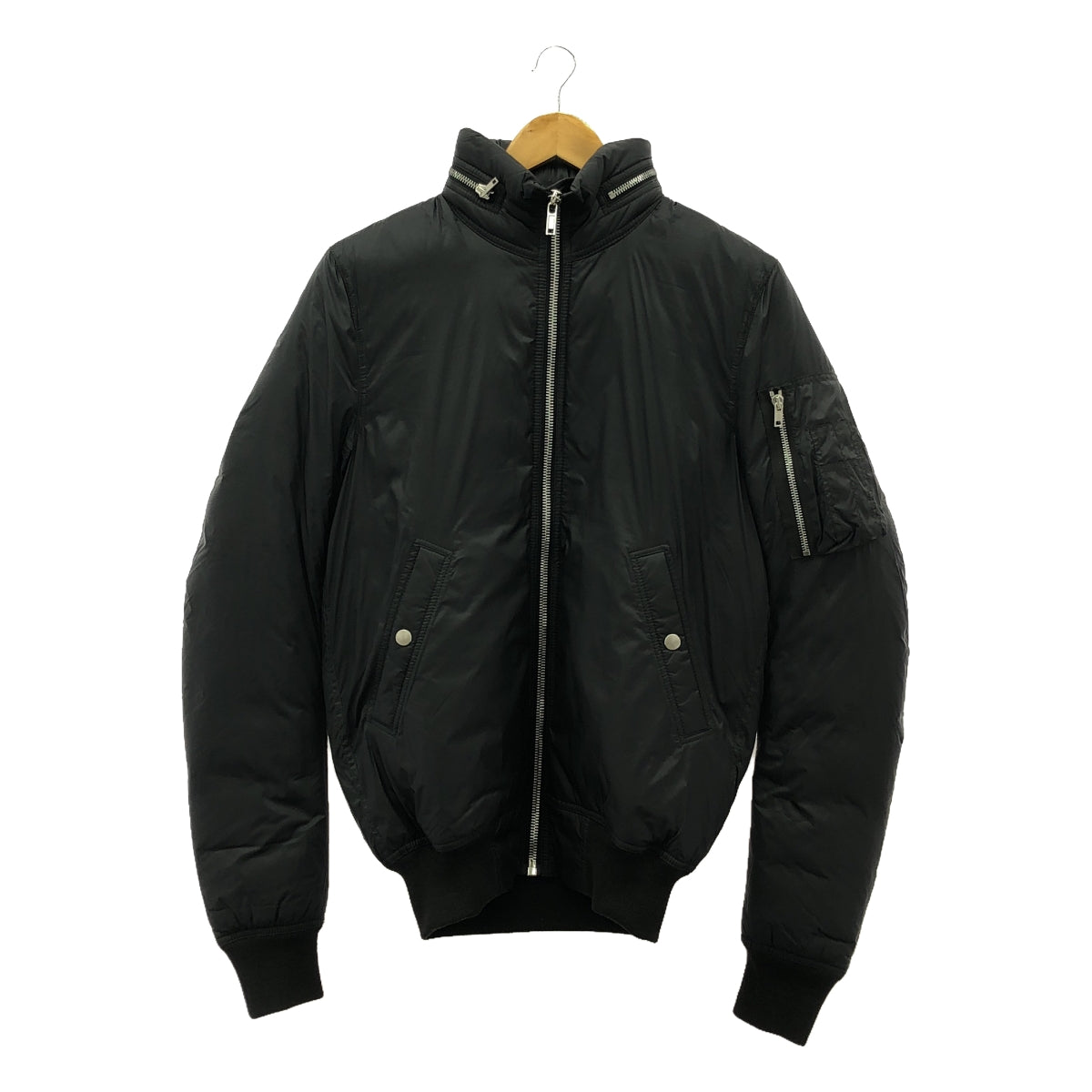 【미품】 Rick Owens / 릭 오웬스 | 2018AW | HOODED DOWN BOMBER JACKET 봄버 재킷 | 46 | 블랙 | 남성