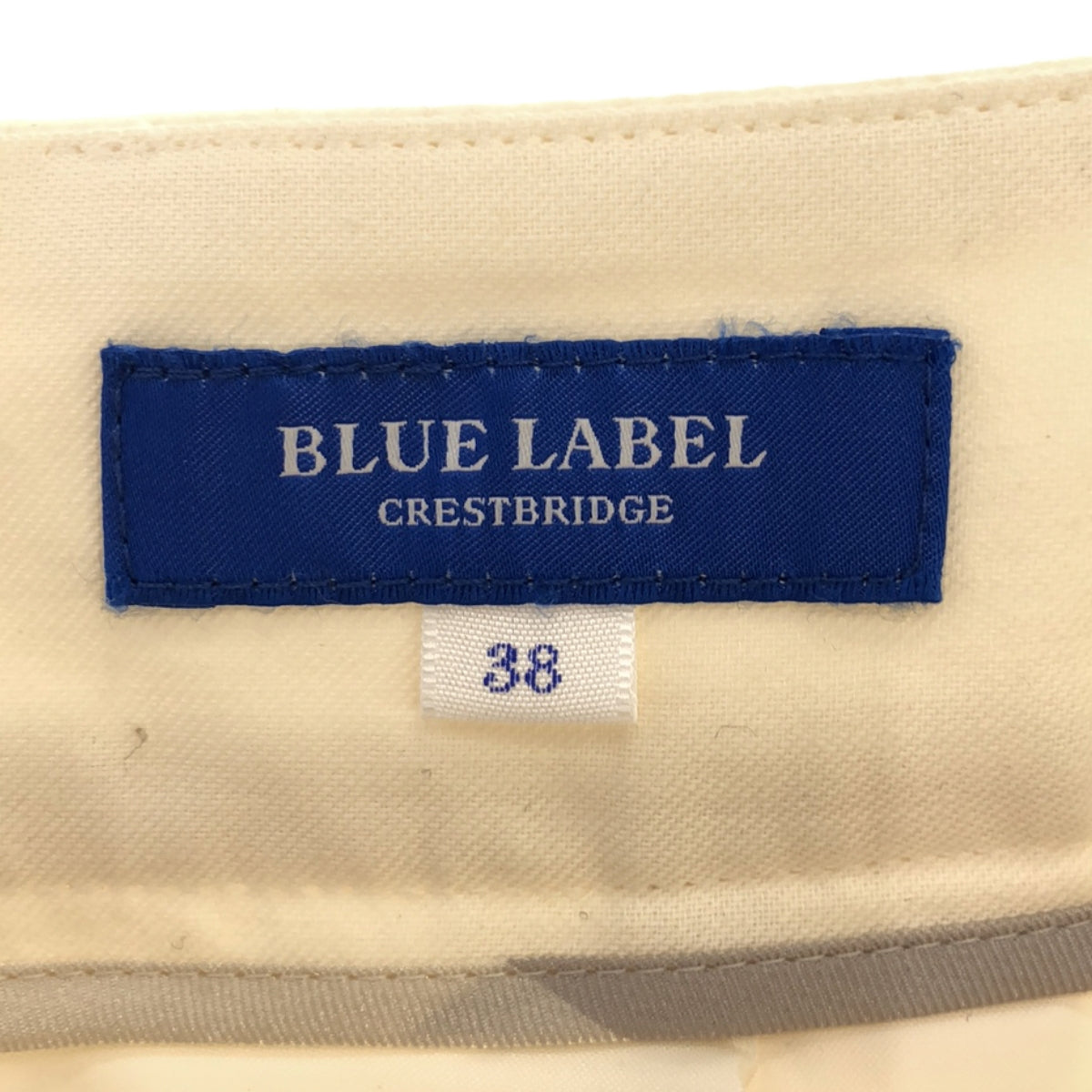 BLUE LABEL CRESTBRIDGE / ブルーレーベル・クレストブリッジ | ウールフレアスカート | 38 | ホワイト | レディース