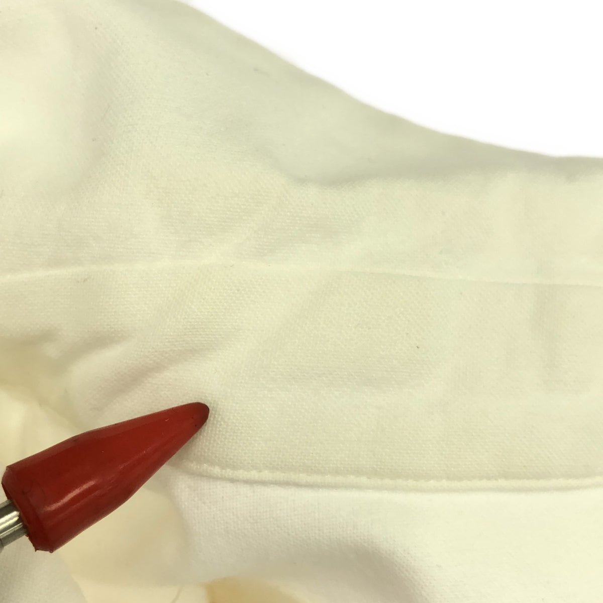 COMME des GARCONS | 2017SS | Round collar pleated shirt blouse | XS | White | Women's
