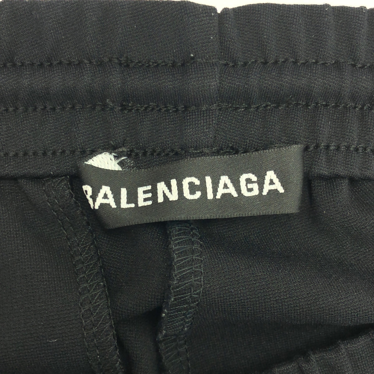 BALENCIAGA / バレンシアガ | 2019AW | ロゴプリント サイドライン トラックパンツ | 44 | ブラック | メンズ