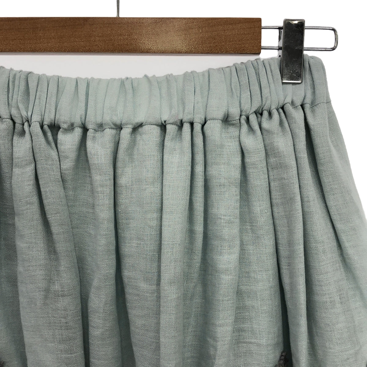 mina perhonen | 2023SS | frost garden / forest garden linen long skirt / lined | 38 | women's