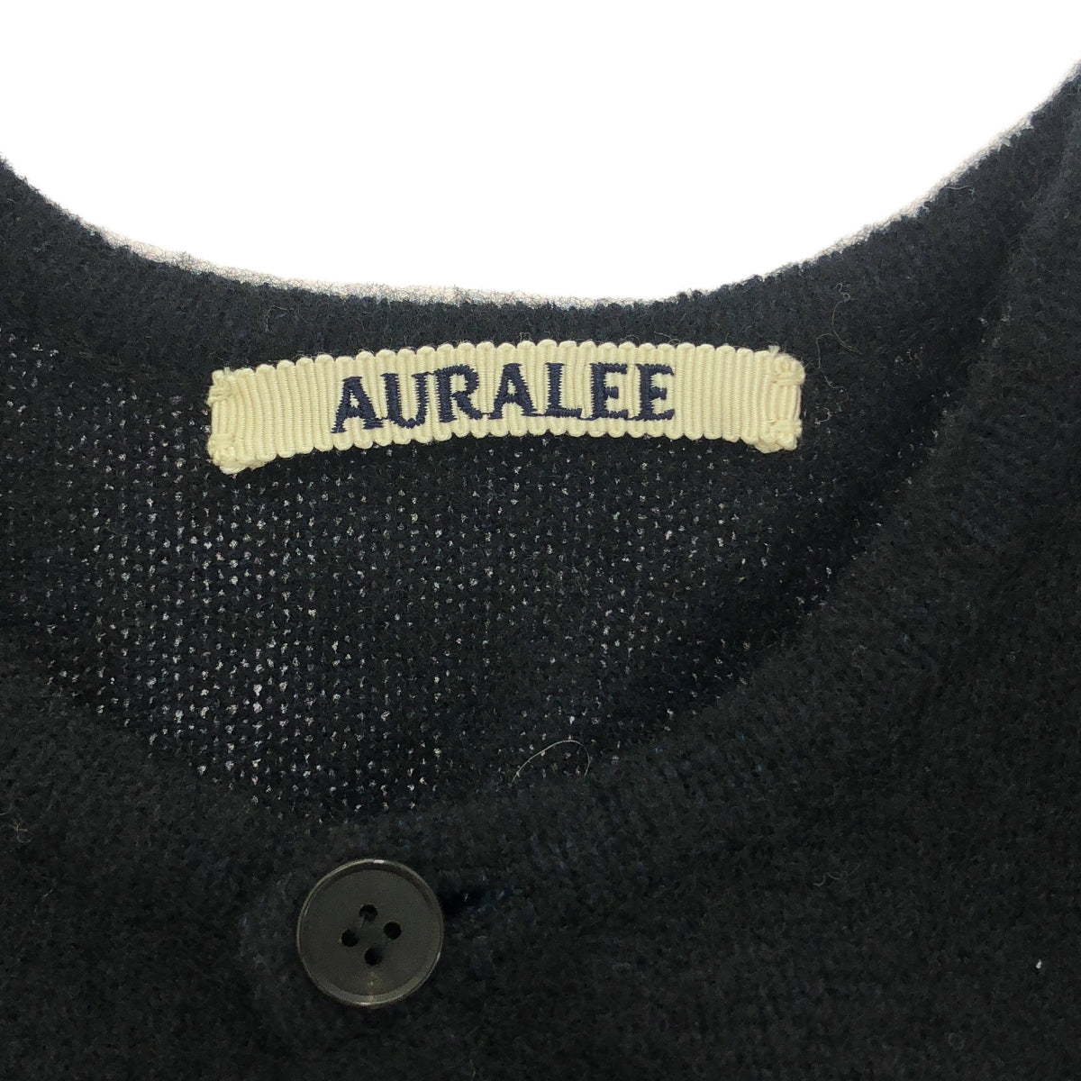 AURALEE / オーラリー | 2023AW | RASCHEL MOLE KNIT ONE-PIECE / ベルテッド ニット ワンピース | 1 | ブラック | レディース