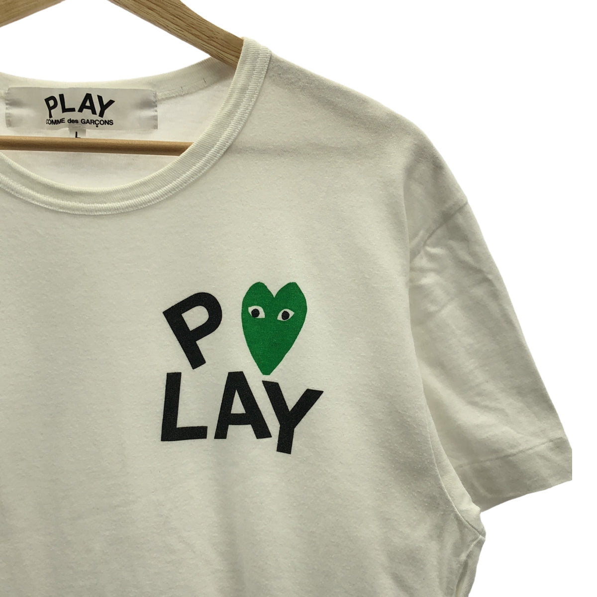 PLAY COMME des GARCONS | Heart logo print crew neck T-shirt | L | Men's