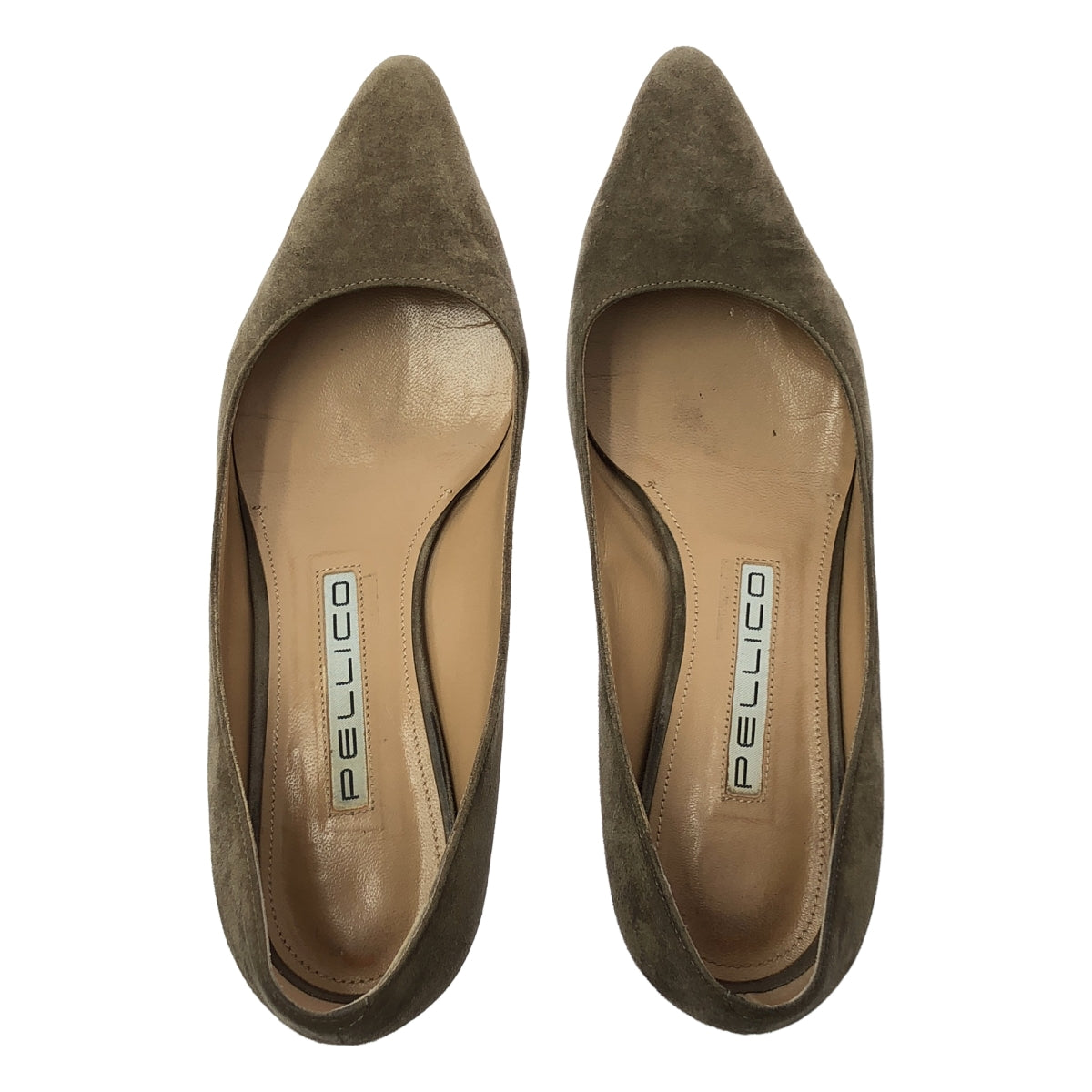 PELLICO / 페리코 | 포인티드 투 스웨이드 펌프스 | 37 | 브라운 | 여성