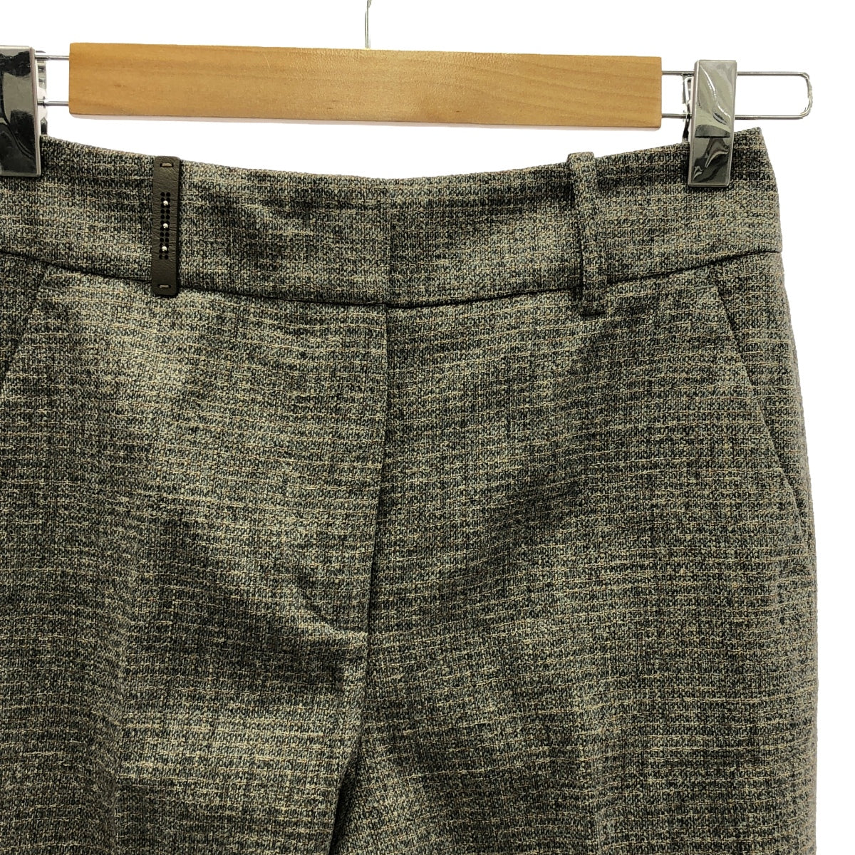 PESERICO | Wool tweed slacks pants | 38 | Gray | Women's
