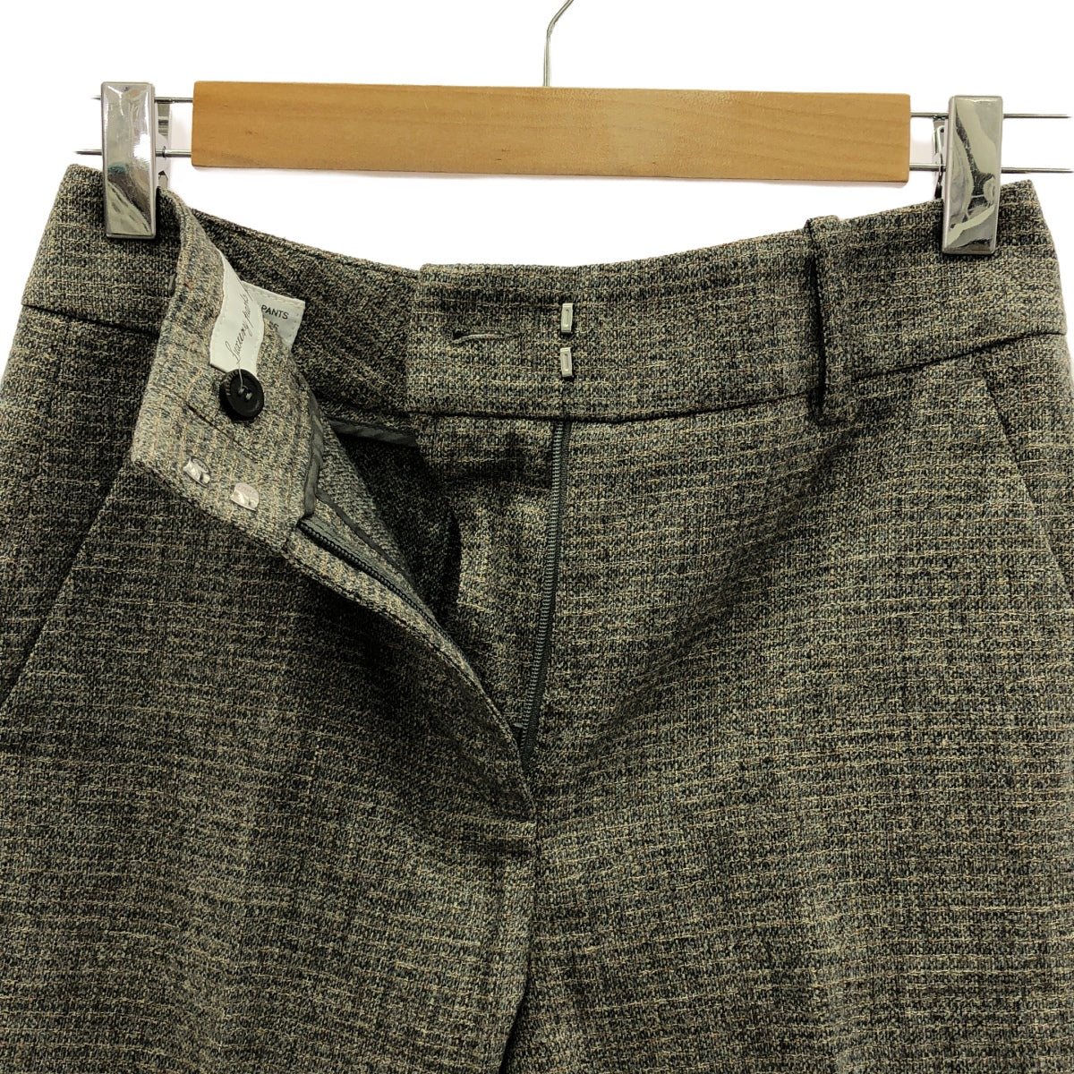 PESERICO | Wool tweed slacks pants | 38 | Gray | Women's