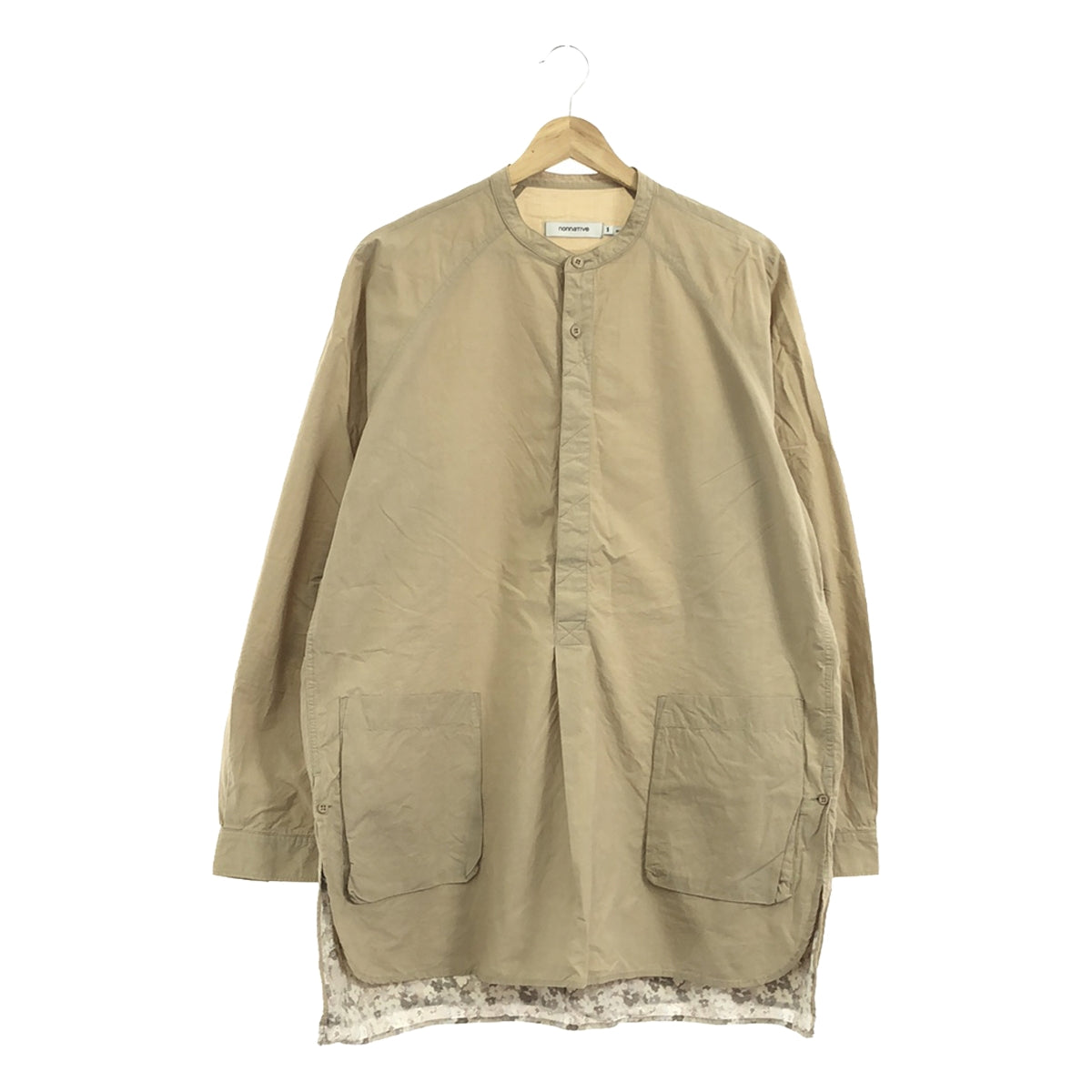 nonnative / ノンネイティブ | PAINTER PULLOVER LONG SHIRT COTTON TYPEWRITER タイ – KLD