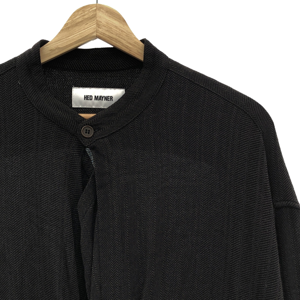 【美品】 HED MAYNER / ヘドメイナー | 2023SS | Look 23 / プルオーバーシャツ | L | チャコール | メンズ