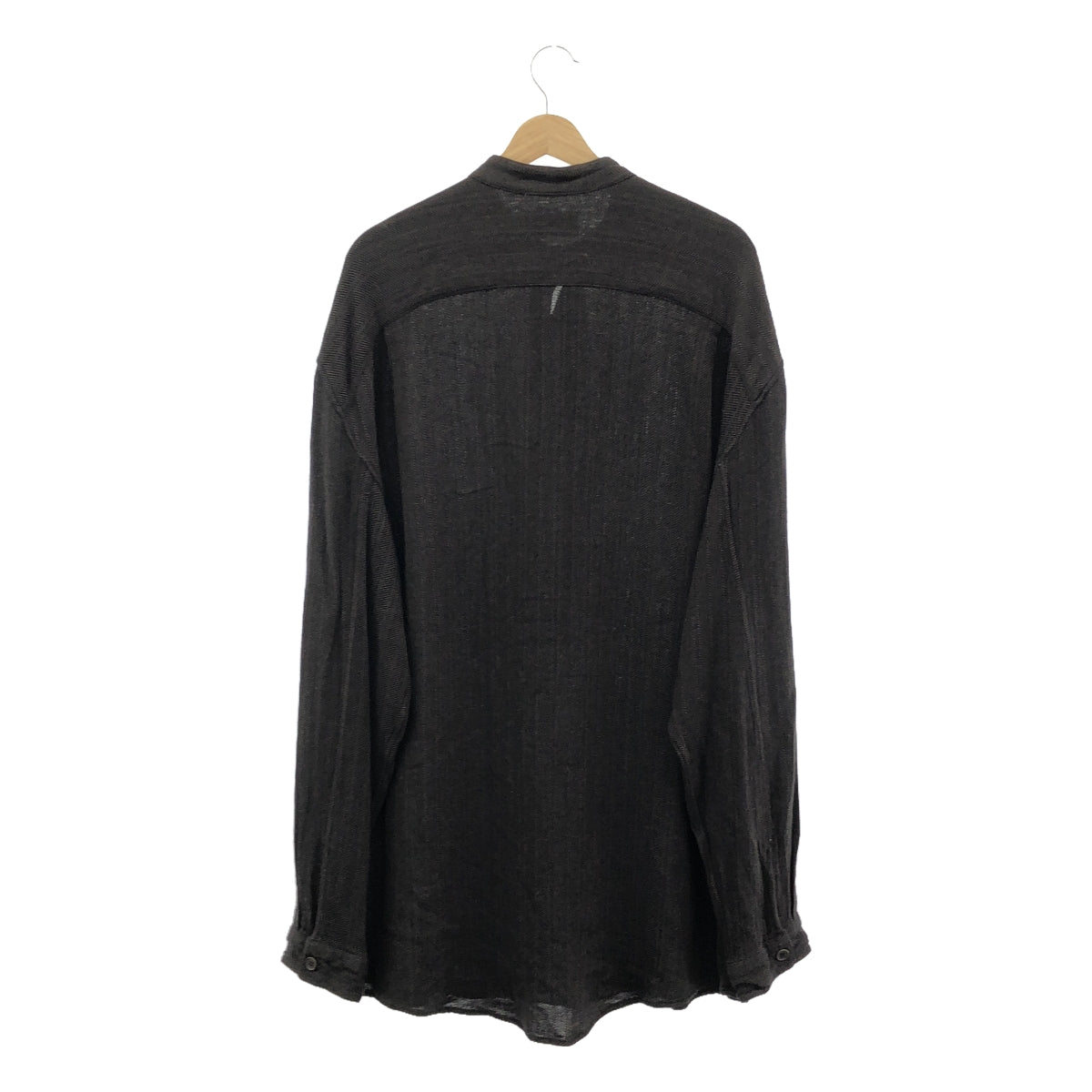 【美品】 HED MAYNER / ヘドメイナー | 2023SS | Look 23 / プルオーバーシャツ | L | チャコール | メンズ