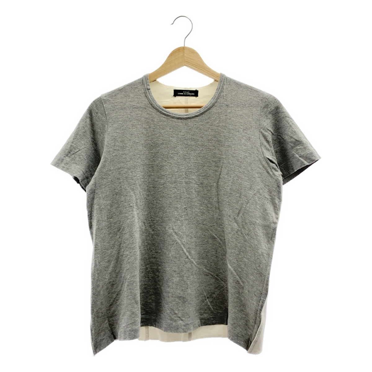 tricot COMME des GARCONS / トリココムデギャルソン | AD1993 | 90s ホワイトデニム切替 Tシャツ | グレー / ホワイト | レディース