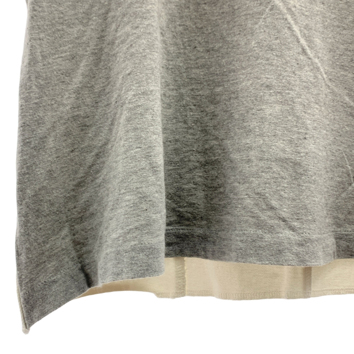 tricot COMME des GARCONS / トリココムデギャルソン | AD1993 | 90s ホワイトデニム切替 Tシャツ | グレー / ホワイト | レディース