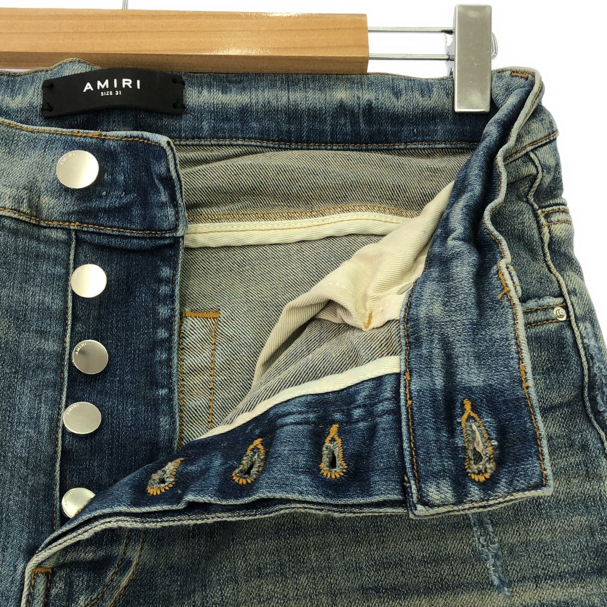 AMIRI | 2024SS | BANDANA JACQUARD MX1 JEAN | Distressed Bandana Jacquard Denim Pants | 31 | Men's
