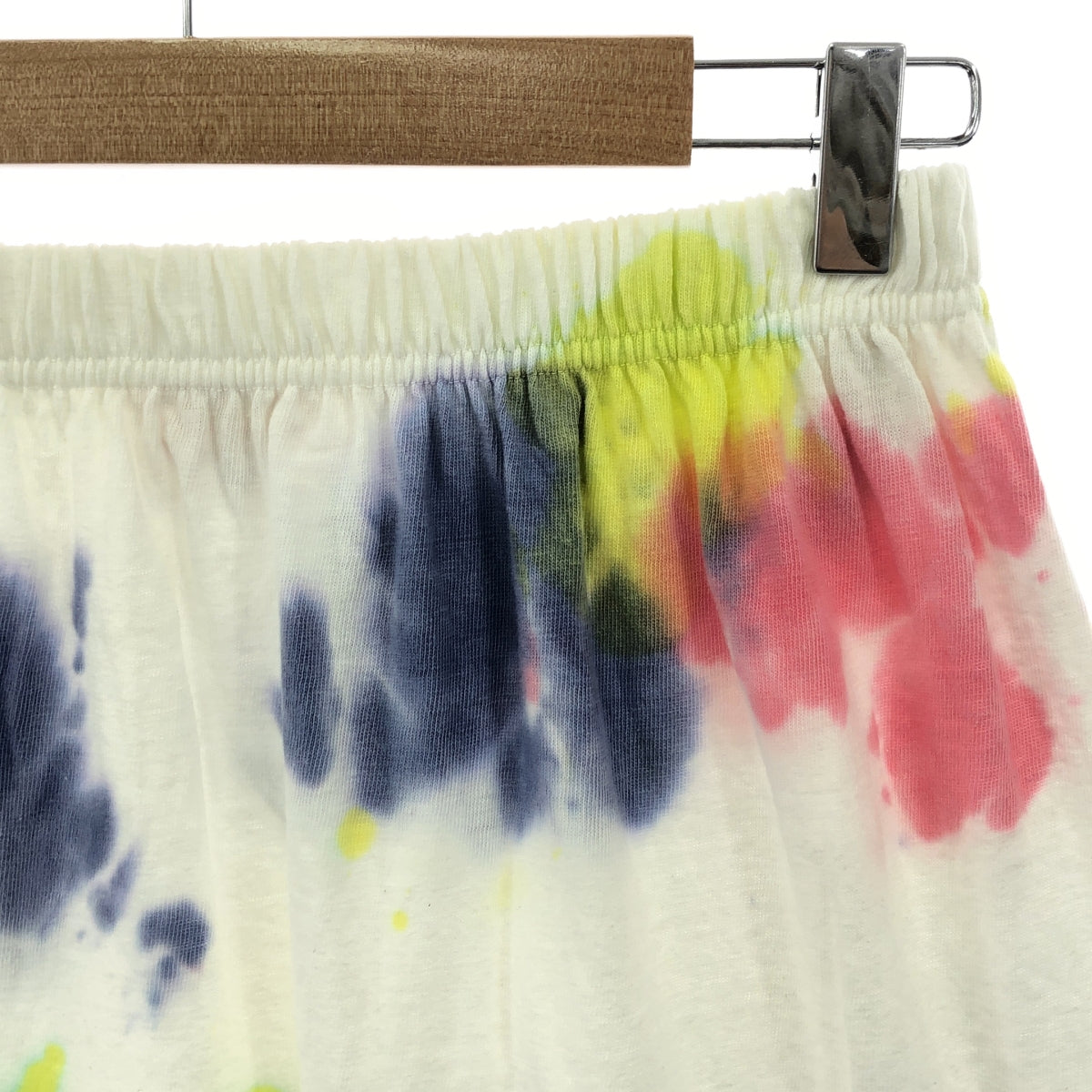 【美品】 RHC Ron Herman / アールエイチシーロンハーマン | 2024SS | × FilMelange / フィルメランジェ Tie Dye Skirt / オーガニックコットン タイダイ ウエストゴム スカート | 1 | ホワイト/マルチカラー | レディース
