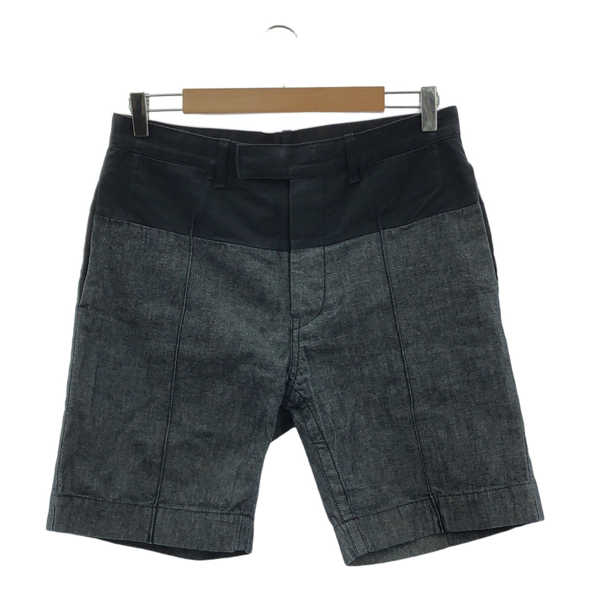 sacai / サカイ | コットン 切替 ショーツ | 1 | ブラック / グレー | メンズ