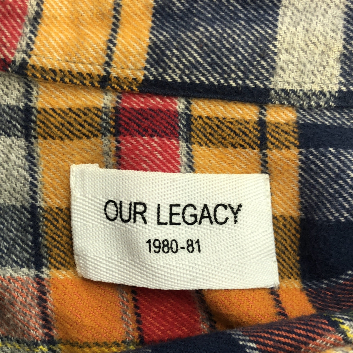 OUR LEGACY | Cotton Flannel Shirt | S | Men's