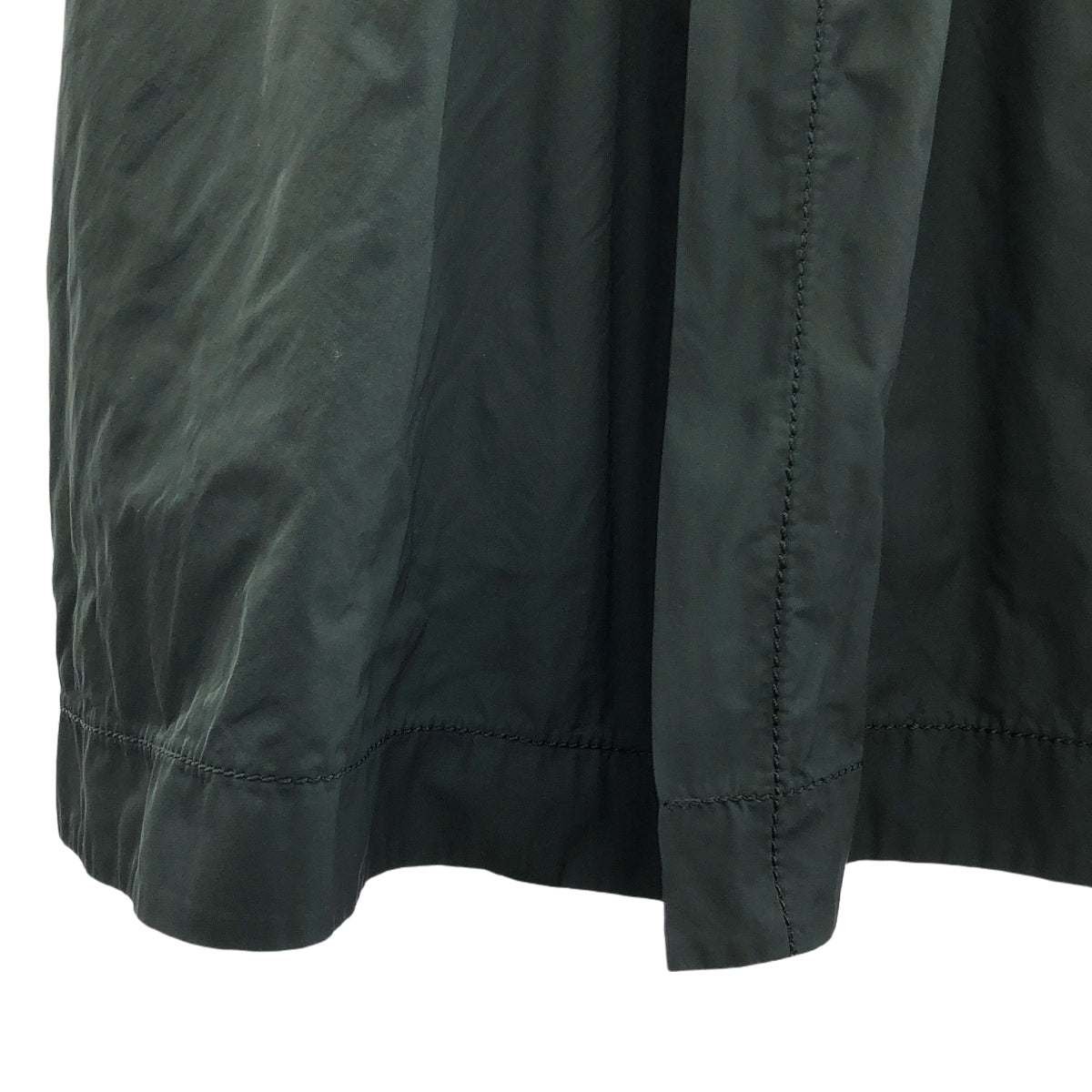 【美品】 tao COMME des GARCONS / タオコムデギャルソン | 2022SS | ポリエステル ステッチワーク ベルテッド コート | M | ブラック | レディース