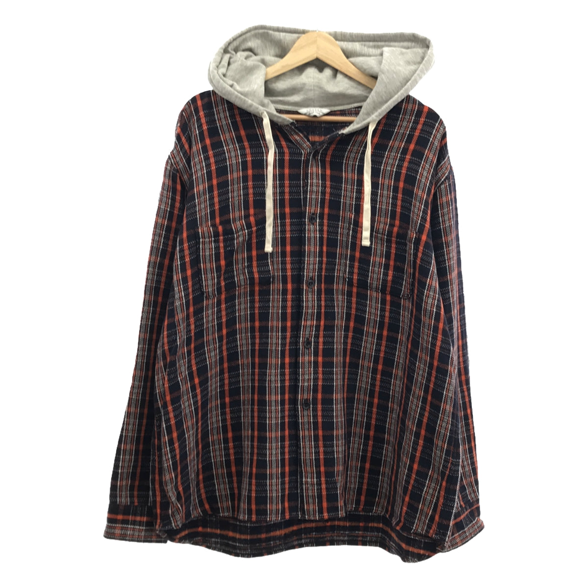 UNUSED / アンユーズド | hooded check shirt / フーデッド チェック シャツ | 3 | メンズ – KLD