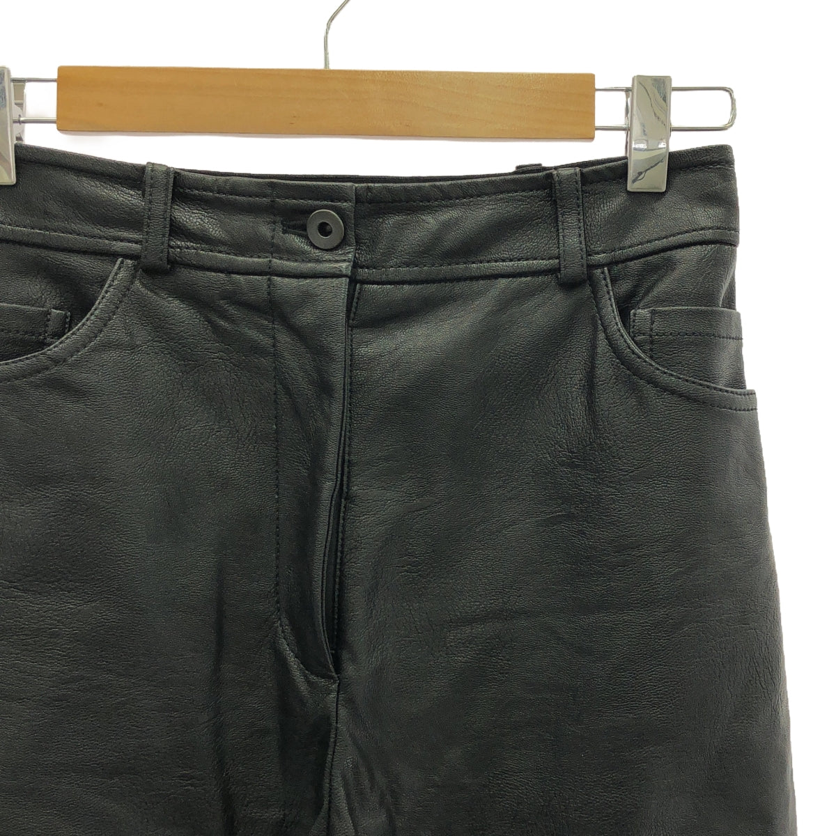 STELLA McCARTNEY / ステラマッカートニー | Hailey フェイクレザー パンツ | S | ブラック | レディース