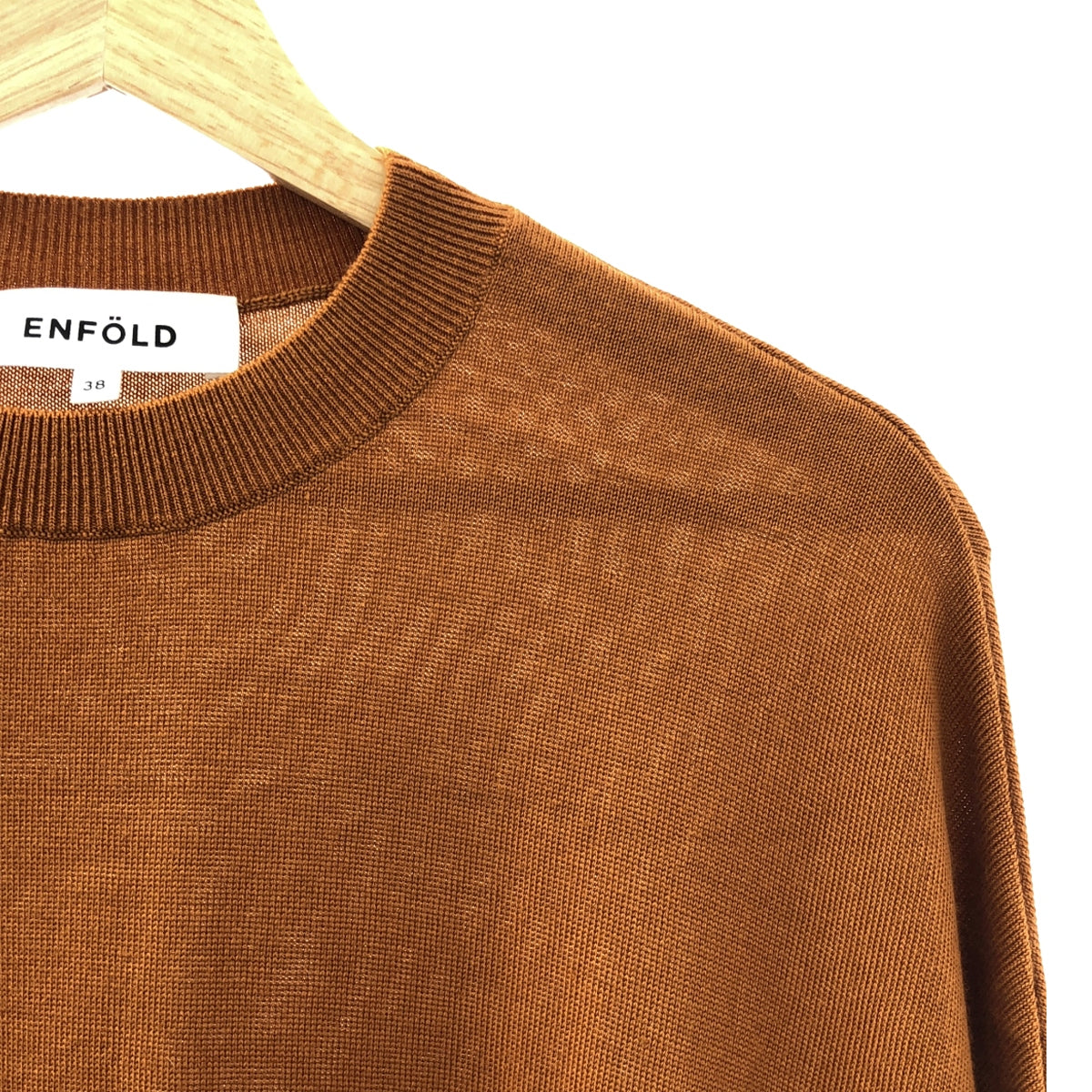 ENFOLD | 開衩落肩針織毛衣 | 38 | 女款