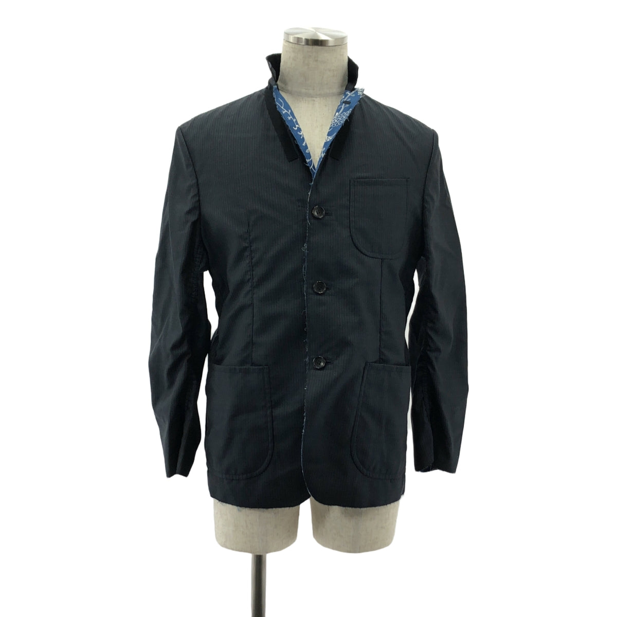 JUNYA WATANABE MAN / ジュンヤワタナベマン | 2022SS | シルク混 リバーシブル 柄 ジャケット | XS | メンズ