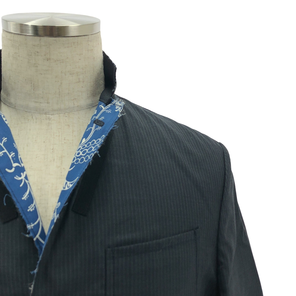 JUNYA WATANABE MAN / ジュンヤワタナベマン | 2022SS | シルク混 リバーシブル 柄 ジャケット | XS | メンズ