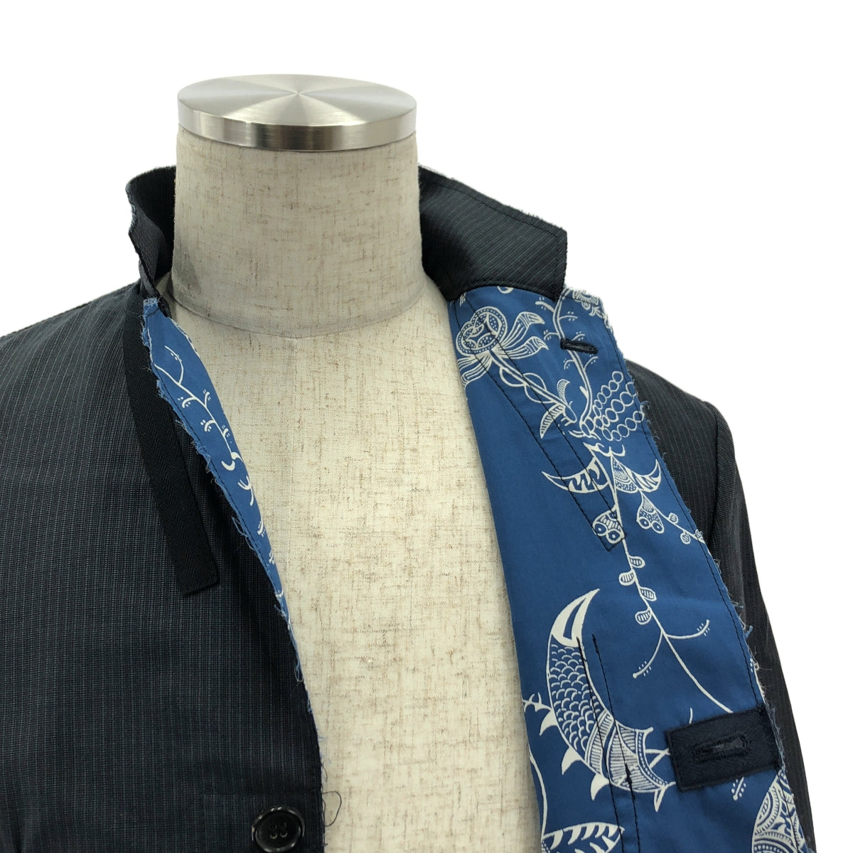 JUNYA WATANABE MAN / ジュンヤワタナベマン | 2022SS | シルク混 リバーシブル 柄 ジャケット | XS | メンズ