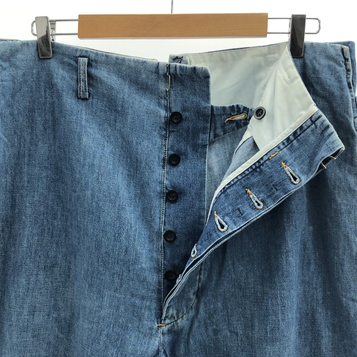 Maison Margiela | 2019SS | 側邊拉鍊調整牛仔寬褲 | 48 | 男款