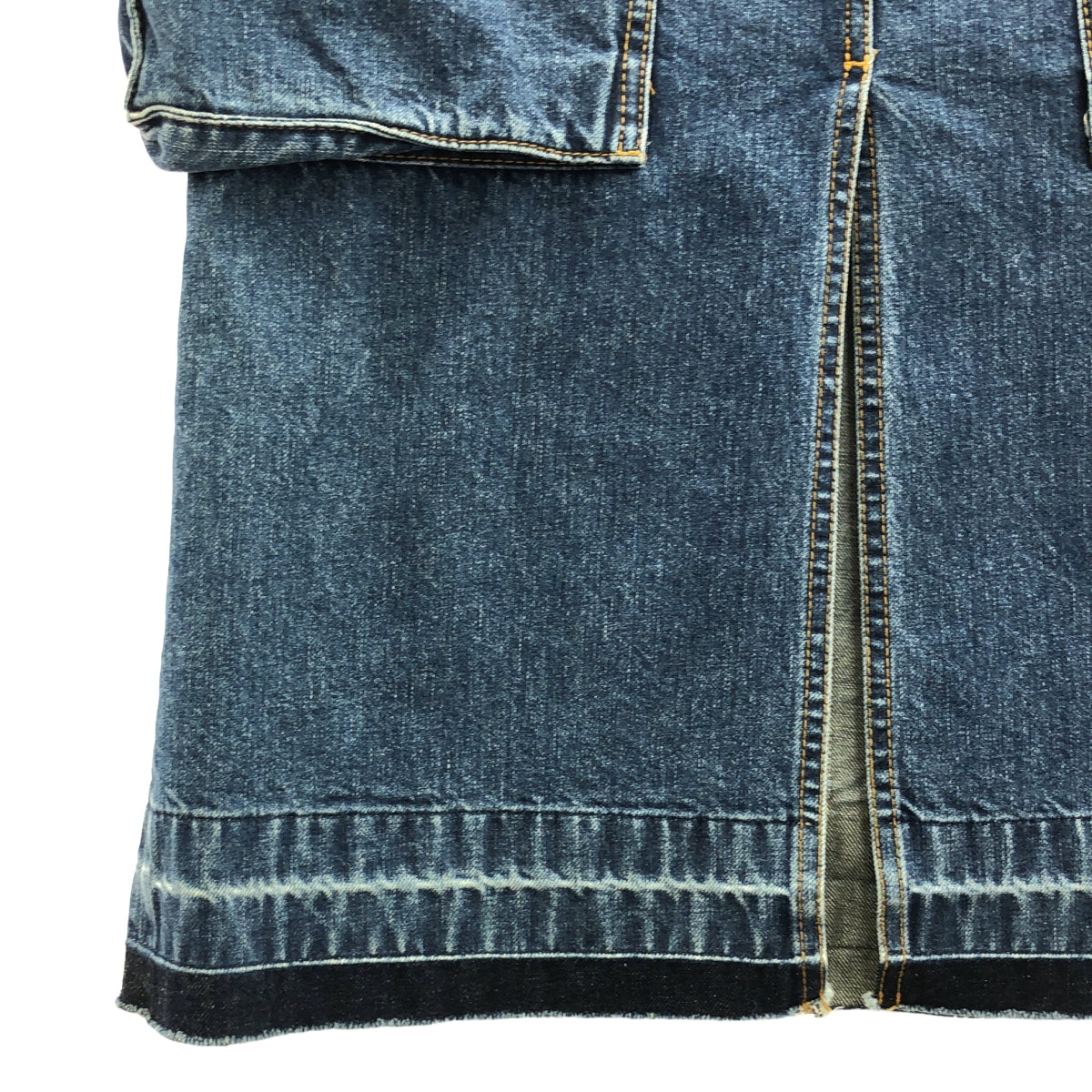 sacai / サカイ | 2023SS | ベルテッド カーゴ デニム スカート | 3 | インディゴ | レディース