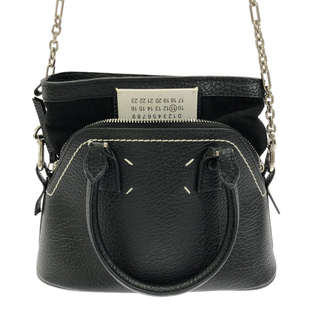 【美品】 Maison Margiela / メゾンマルジェラ | 5AC マイクロ ショルダーバッグ | ブラック | レディース