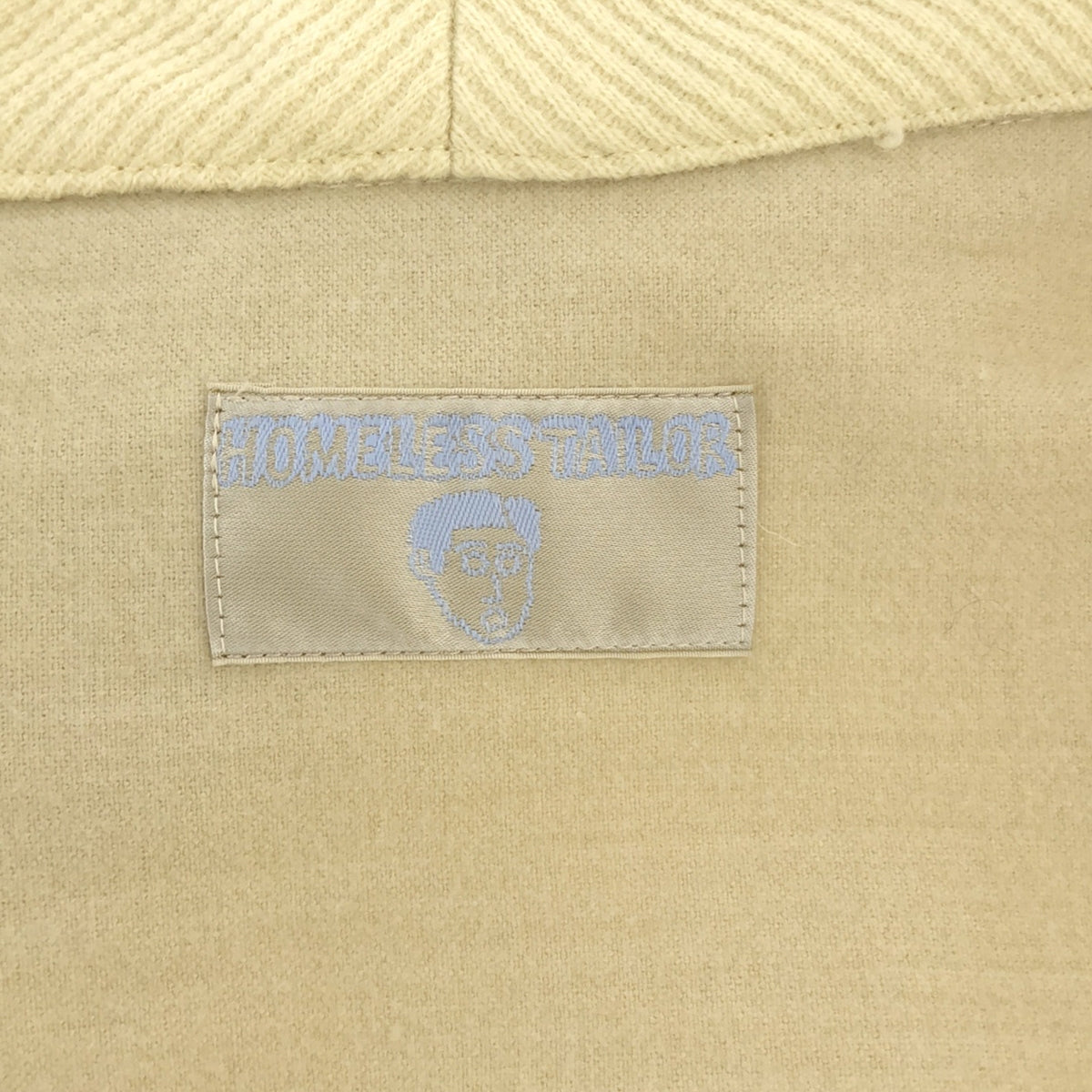 【美品】 HOMELESS TAILOR / ホームレステイラー | 2021AW | SHORT ROBE ショールカラー ローブコート | F | ナチュラル | メンズ