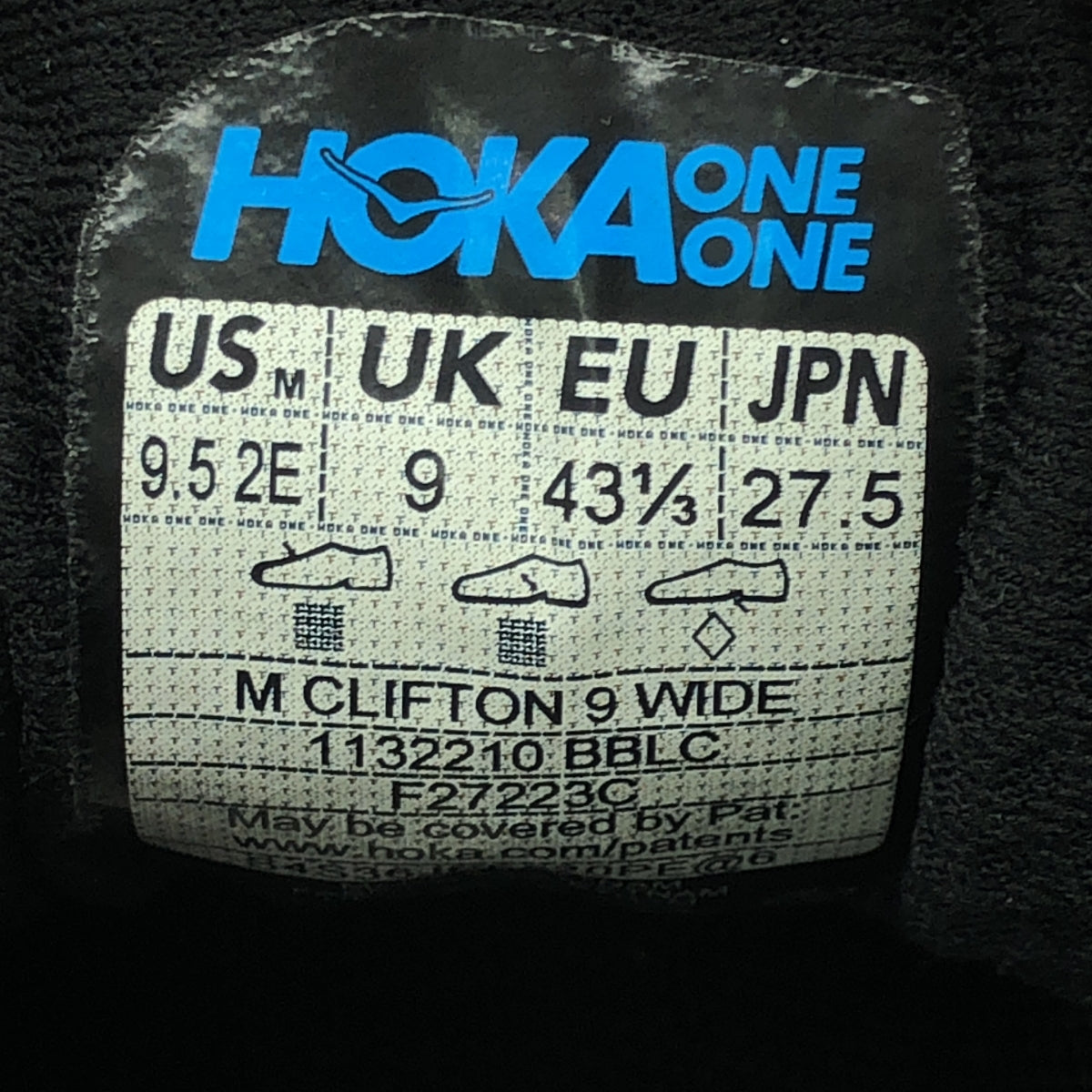 HOKA ONE ONE / ホカオネオネ | CLIFTON 9 WIDE / 1132210 クリフトン 9 ワイド スニーカー | 27.5 | メンズ