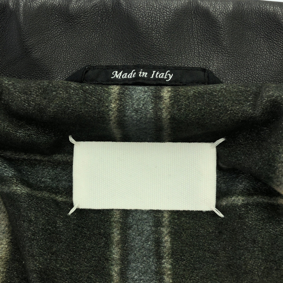 【美品】 Maison Margiela / メゾンマルジェラ | 2020AW | レースアップ ダブル ライダースジャケット | 40 | ブラック | レディース