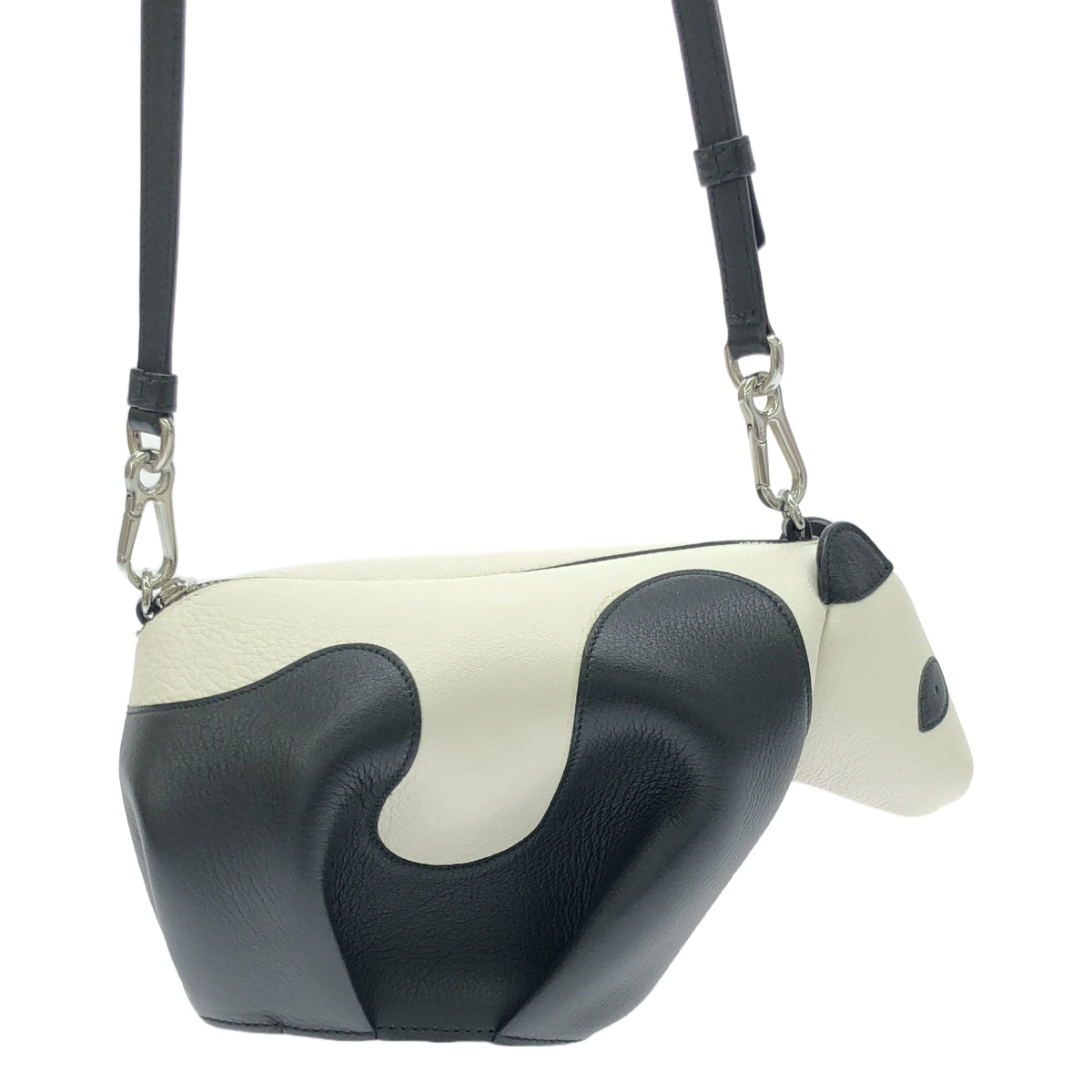 LOEWE / 로에베 | PANDA MINI BAG / 팬더 가죽 크로스 바디 백 | 블랙/화이트 | 여성