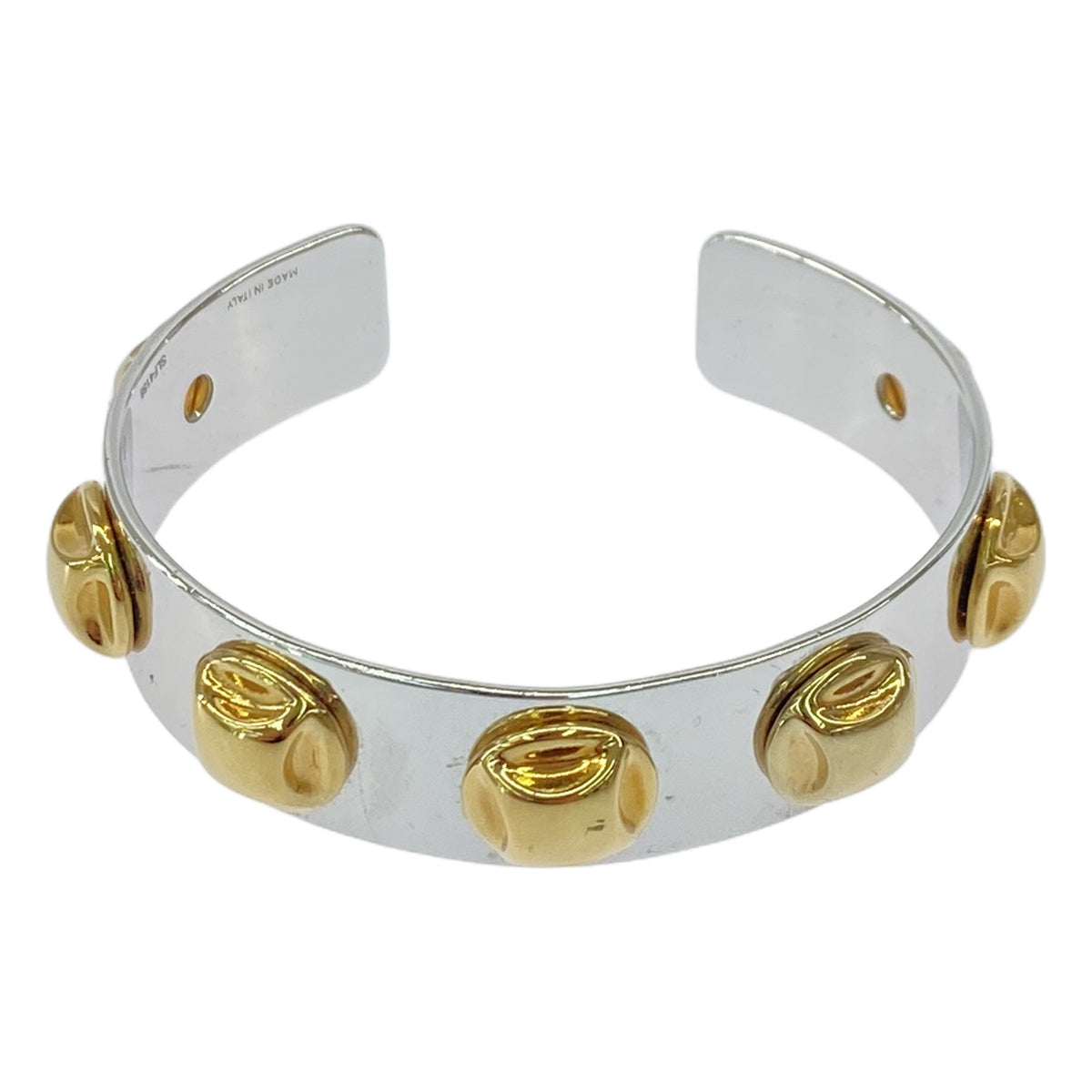 CELINE / セリーヌ | スタッズ バングル | シルバー / ゴールド | レディース