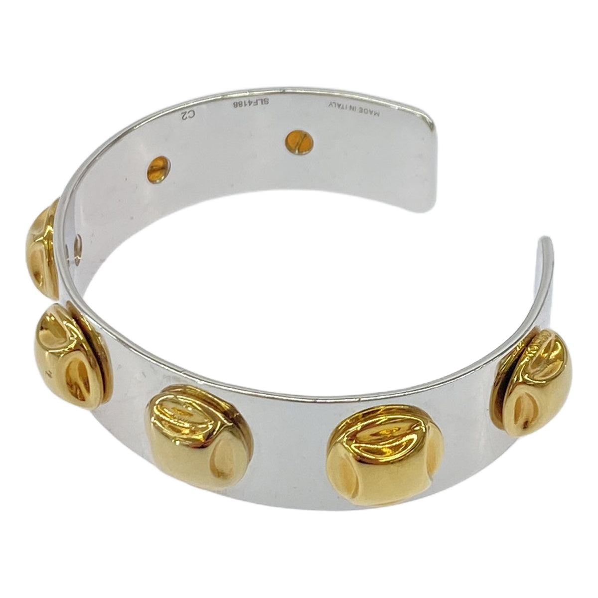 CELINE / セリーヌ | スタッズ バングル | シルバー / ゴールド | レディース