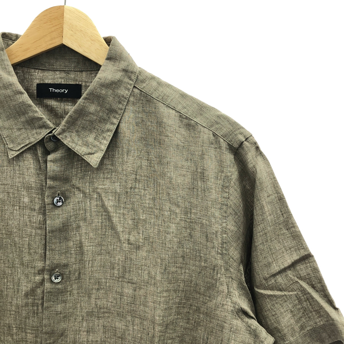 theory / 세올리 | IRVING SS_SUMMER LINEN SHIRTING 3 린넨 셔츠 | S | 브라운 | 남성