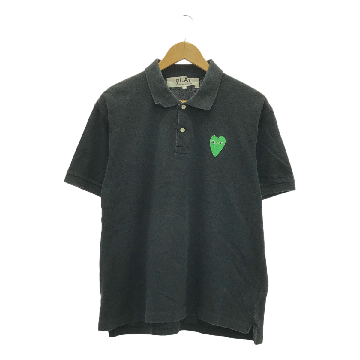 PLAY COMME des GARCONS | Heart patch pique polo shirt | L | Men's