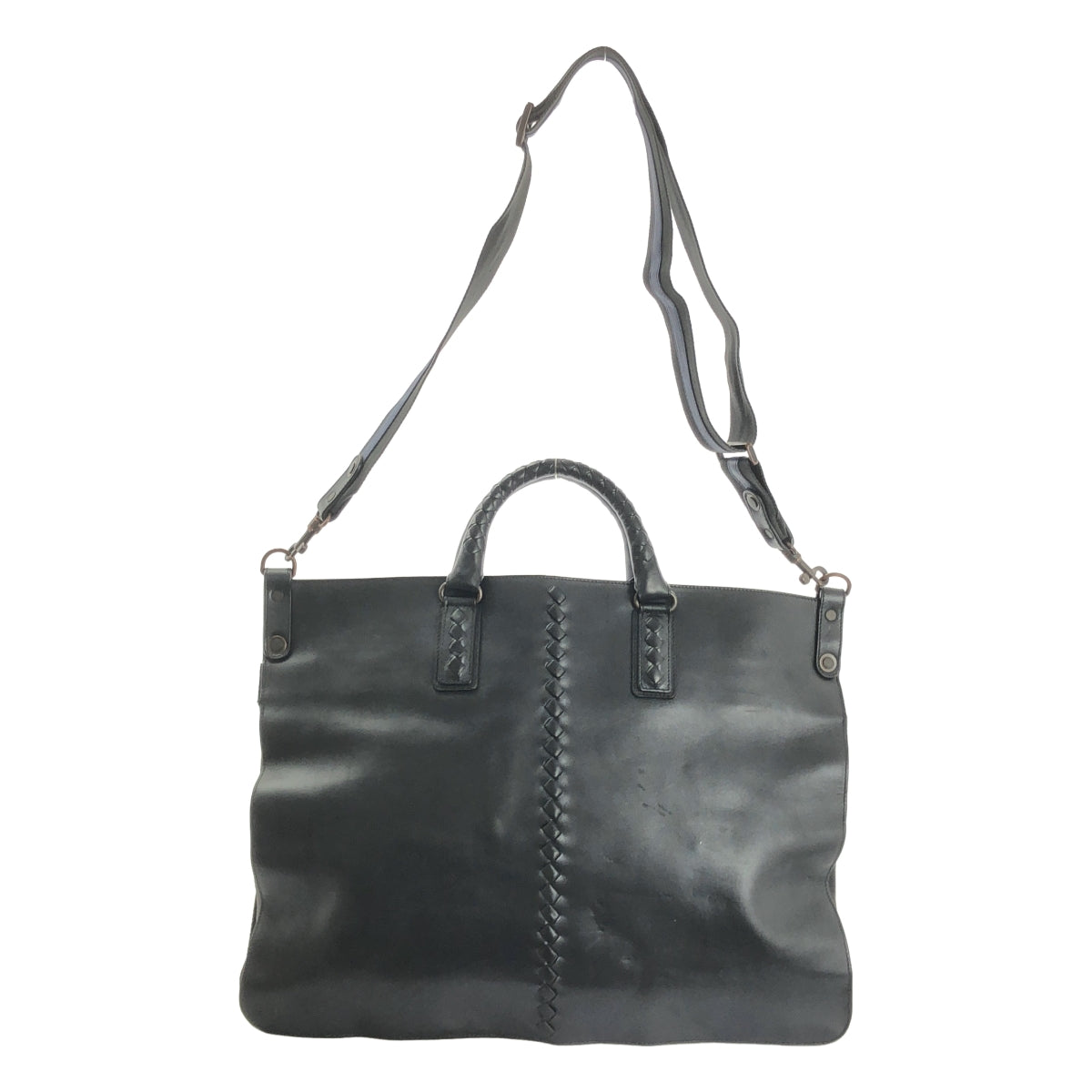 BOTTEGA VENETA / 보테가 베네타 | 2way 가죽 토트 백 | 블랙 | 남성