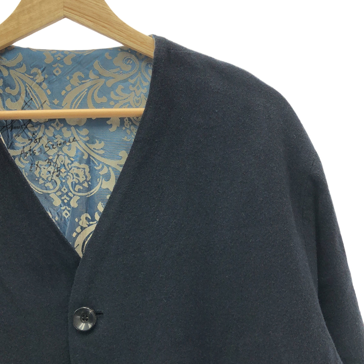 GEOFFREY B.SMALL / 제프리 B스몰 | wool blouson / 울 노 컬러 블루존 재킷 / 총 무늬 안감 |