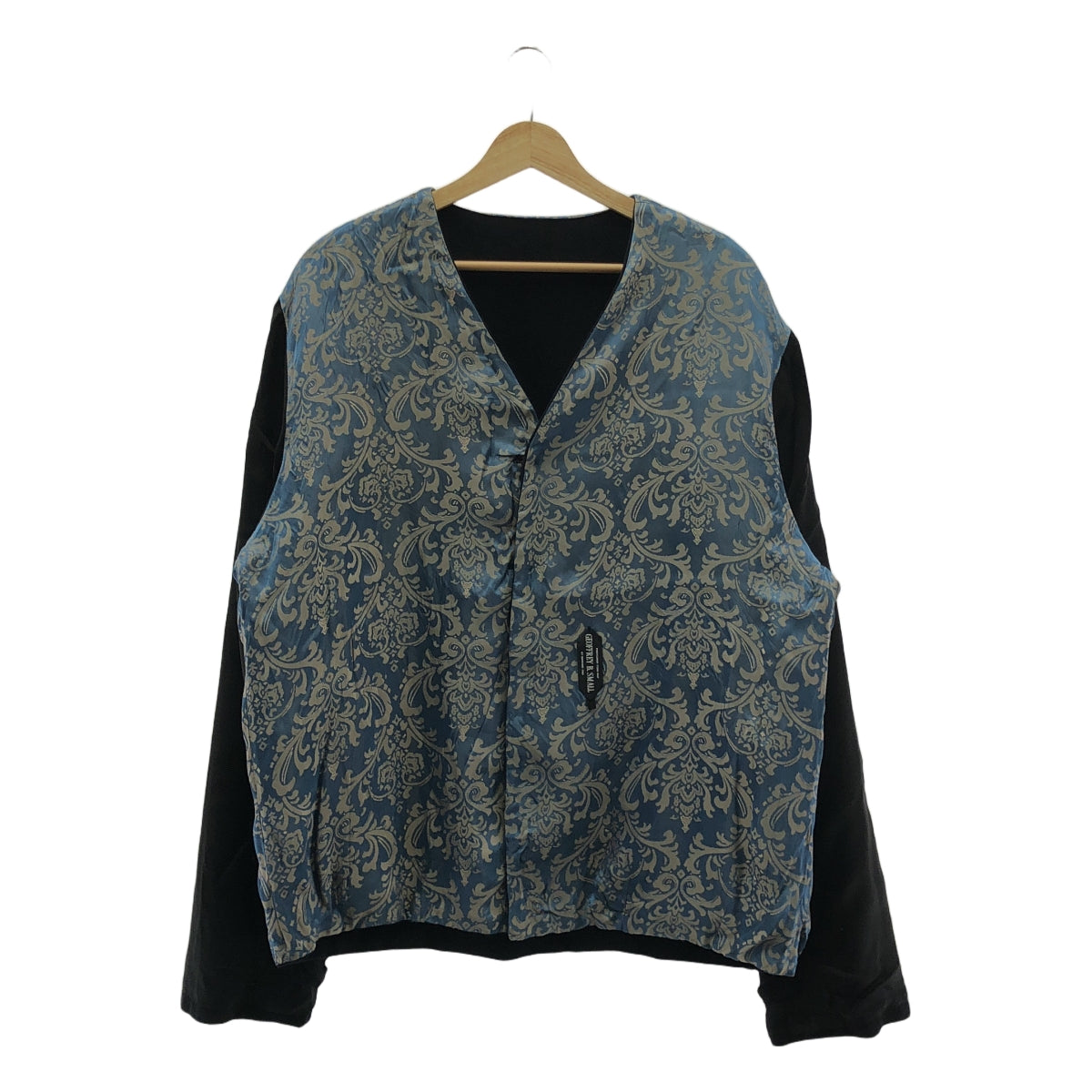 GEOFFREY B.SMALL / 제프리 B스몰 | wool blouson / 울 노 컬러 블루존 재킷 / 총 무늬 안감 |
