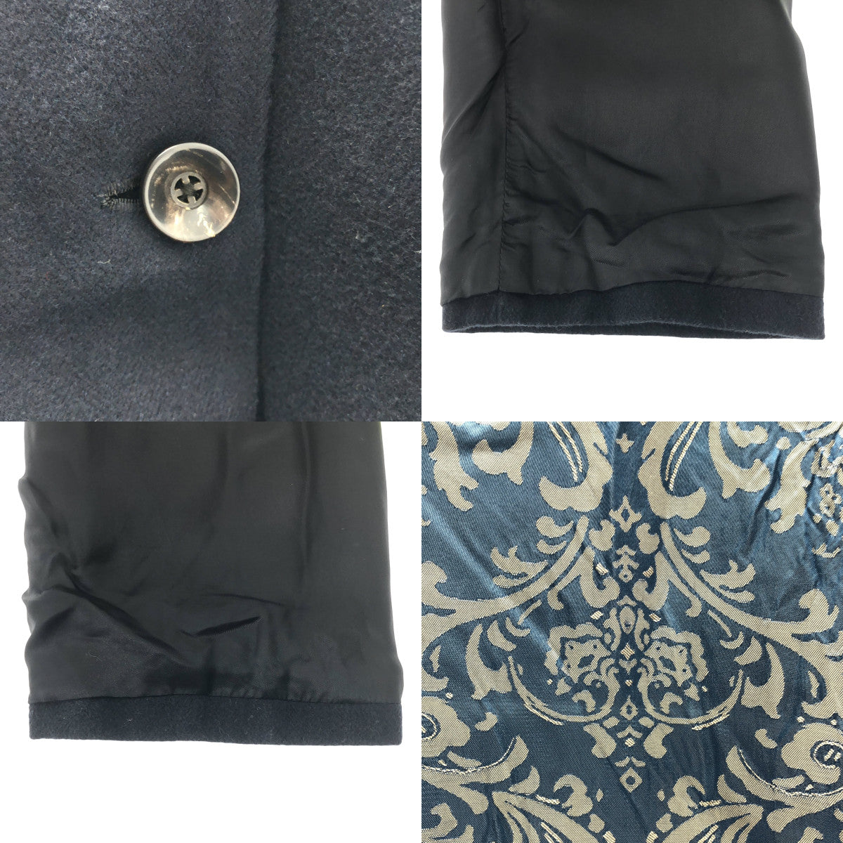 GEOFFREY B.SMALL / 제프리 B스몰 | wool blouson / 울 노 컬러 블루존 재킷 / 총 무늬 안감 |