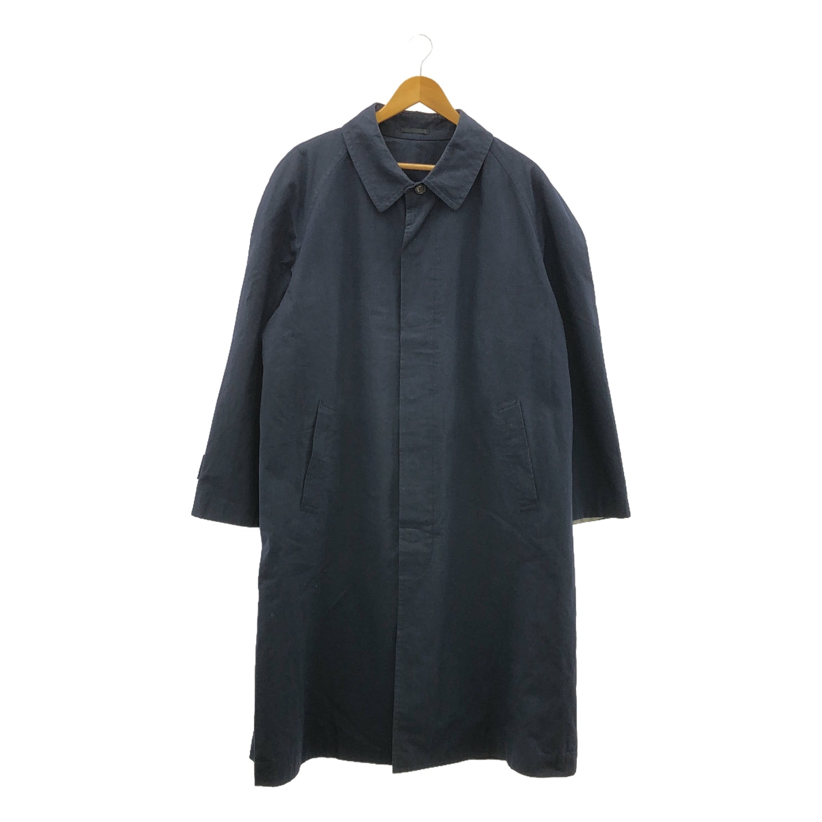 COMME des GARCONS HOMME / コムデギャルソンオム | 80s コットン ステンカラーコート | M | ネイビー | メンズ