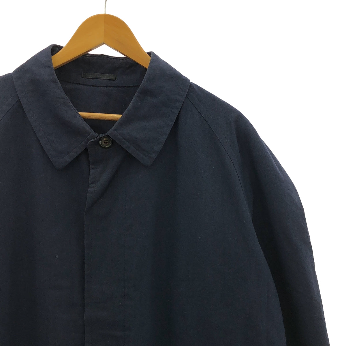 COMME des GARCONS HOMME / コムデギャルソンオム | 80s コットン ステンカラーコート | M | ネイビー | メンズ