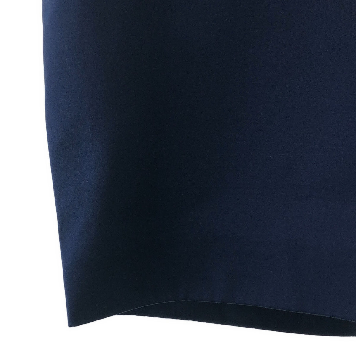 CELINE / セリーヌ | フィービー期 シルク ウール スタンドカラースキッパー ドレス ワンピース | 36 | ネイビー | レディース