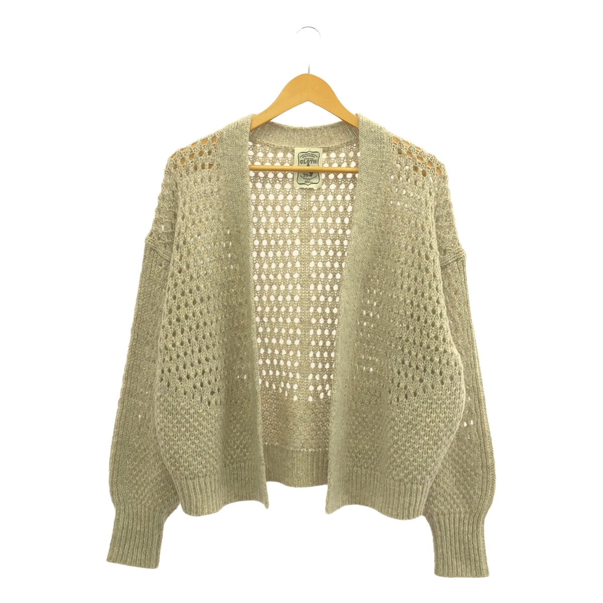 Cloth & Cross / Cross & Cross | Openwork Lamé Loose Cardigan | F | Women's