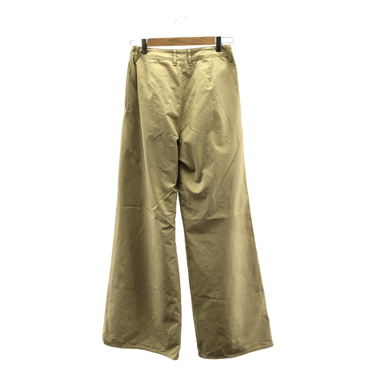 AURALEE | WASHED FINX LIGHT CHINO TUCK WIDE PANTS | 1 | Women's