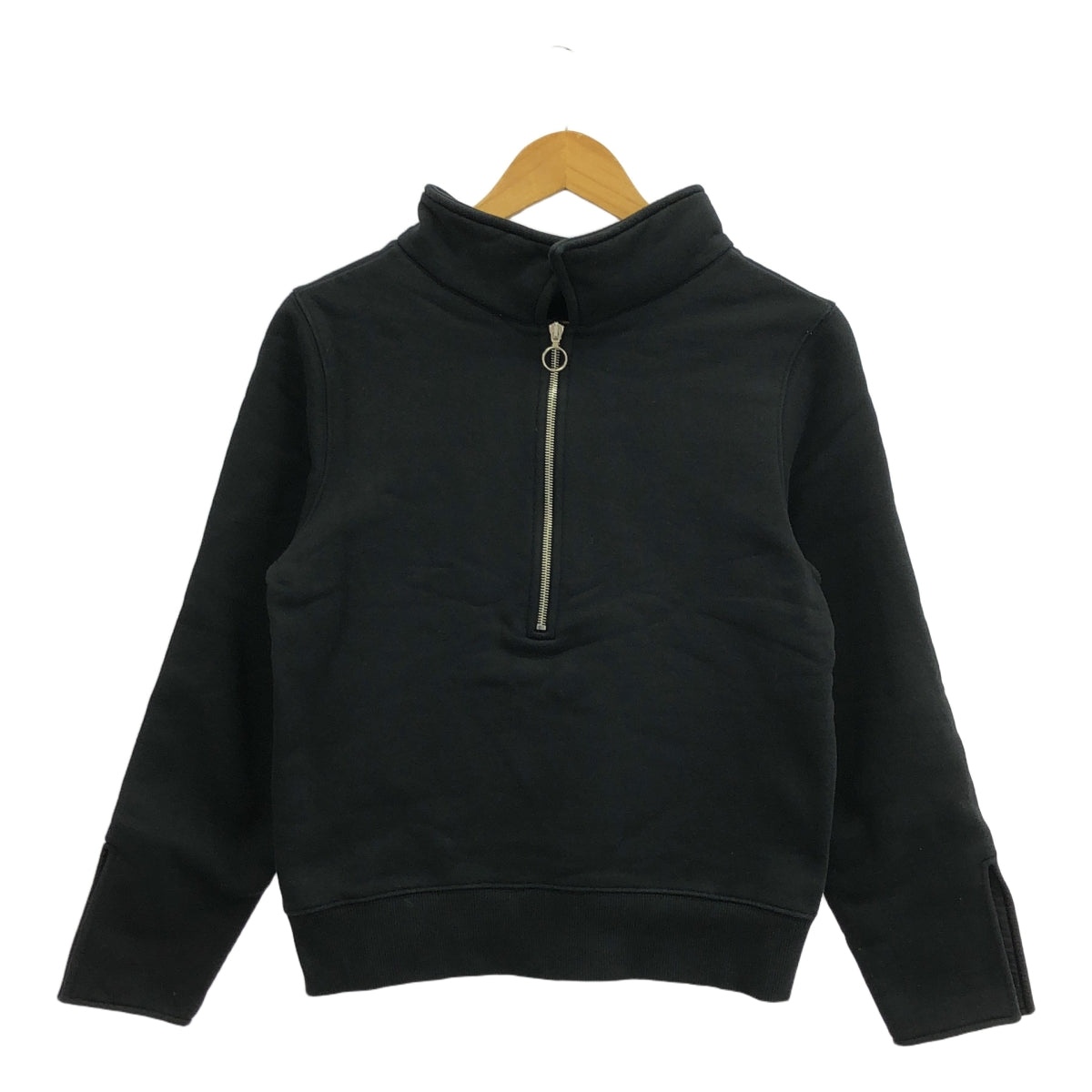 Acne Studios | Half-Zip Sweatshirt | XS | Black | Women's