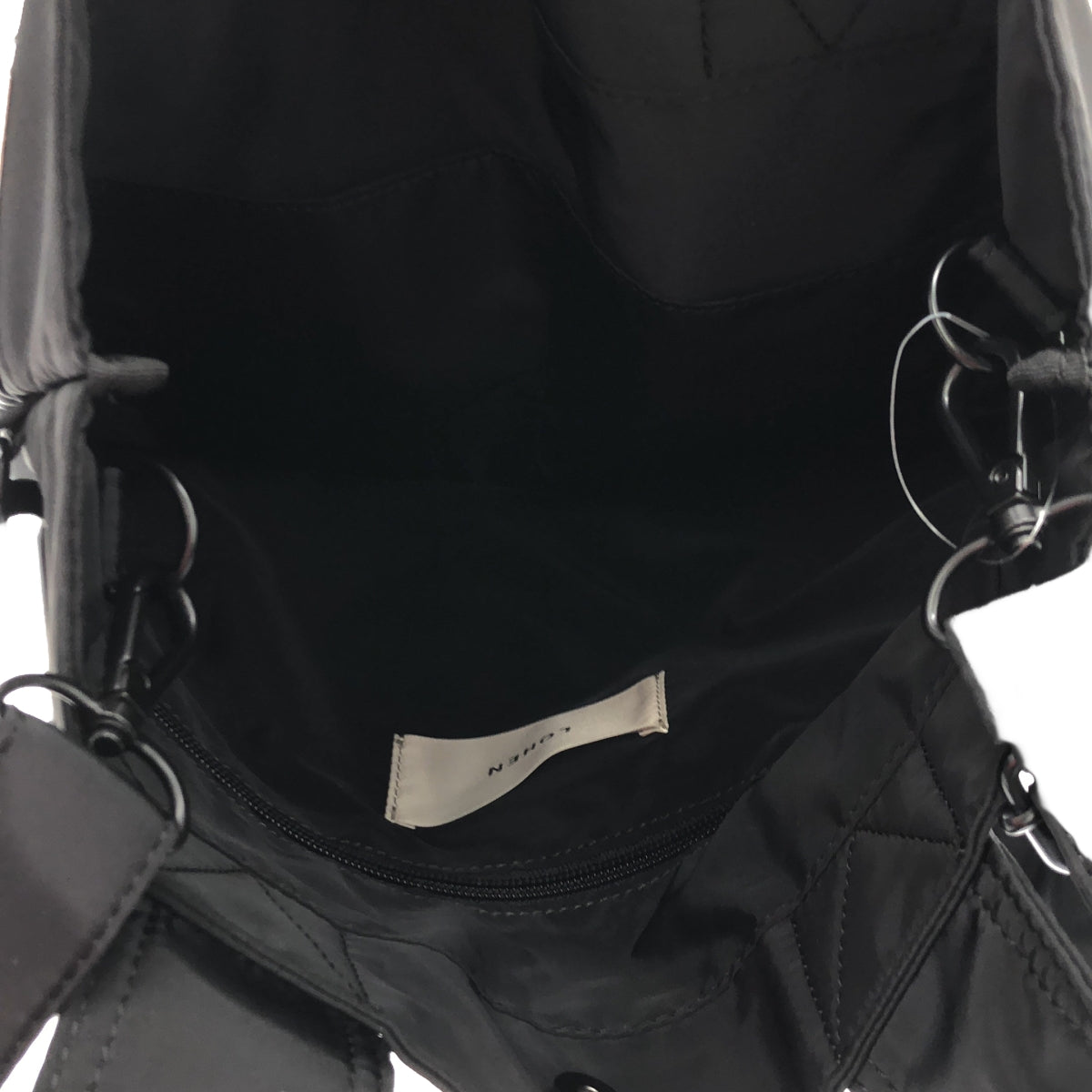 LOHEN / ローヘン | 2024AW | Nylon 2way Carabiner TOTE BAG / ショルダー付き トートバッグ | F | レディース
