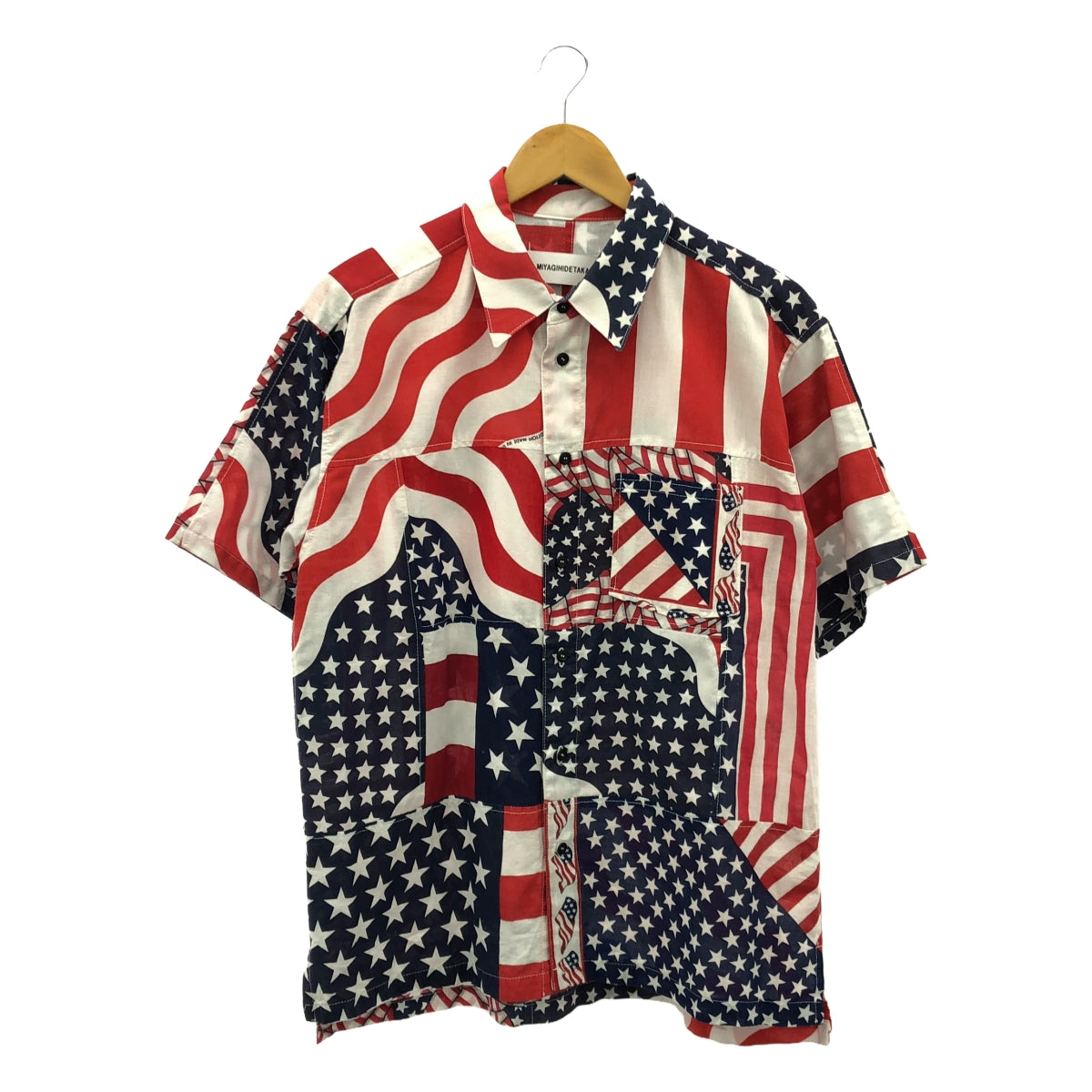 MIYAGIHIDETAKA / 미야기히데타카 | 2022SS | NATIVE SHORT SLEEVE SHIRT 네이티브 셔츠 성조기 | 1 | 멀티 컬러 | 남성